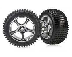 38-2470R Tracer 2.2" chrome wheels, Alias 2.2" tires (AKA TRX2470R)