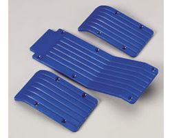 RPM80115 T/e- maxx skid/ wear plate set (blue)