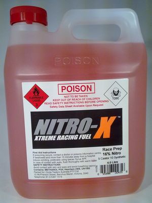 695996004356 Nitro-x race prep 16% nitro 5 cast 10 syn 4 litre